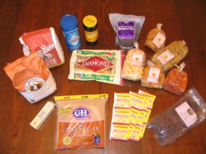 Ingredients for Bear Bread